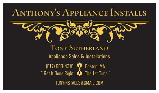 Avatar for Anthony's Appliance Installs